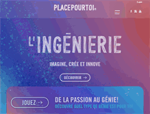 Tablet Screenshot of placepourtoi.ca
